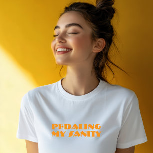 Fahrrad Mädchen Ironie orange Tri-Blend Shirt
