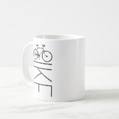 FAHRRAD-MANN-' S-FAHRRAD KAFFEETASSE (Vorderseite Links)