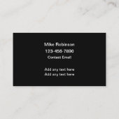 Fahrrad-Mechanische Coole Visitenkarten Visitenkarte (Rückseite)