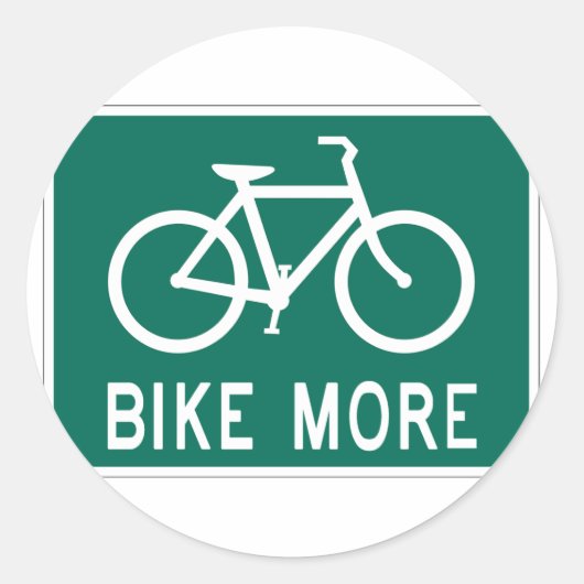 Fahrrad mehr runder aufkleber (Vorderseite)