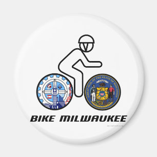 Fahrrad Milwaukee Magnet