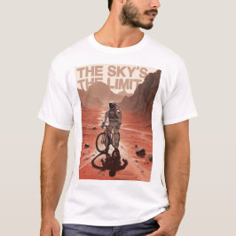 Fahrrad mit Astronaut auf Mars, Geschenkrad T-Shirt
