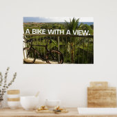 Fahrrad mit Aussicht Poster (Küche)