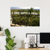 Fahrrad mit Aussicht Poster (Heimbüro)