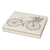Fahrrad mit Blume Basket Farbseite Gummistempel (Stempel)