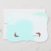 Fahrrad mit Blume Einladung (Rückseite)