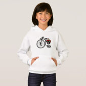 Fahrrad mit Blume Hoodie (Vorne ganz)