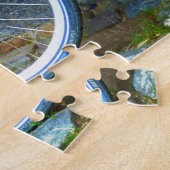 Fahrrad mit Blume-Korb, Kopenhagen, Dänemark Puzzle (Seite)