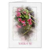 Fahrrad mit Geranien denken (Vorne)