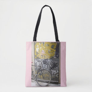Fahrrad mit Graffiti, Madrid Tasche