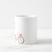 Fahrrad mit herzförmigen Ballons Kaffeetasse (Mittel)