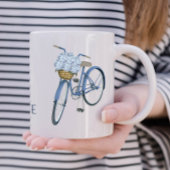 Fahrrad mit Hydrangea Basket Blume Lover Keramik Kaffeetasse