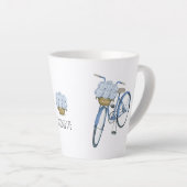 Fahrrad mit Hydrangea Basket Blume Lover Keramik Milchtasse (Rechte Ecke)
