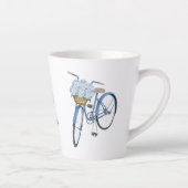 Fahrrad mit Hydrangea Basket Blume Lover Keramik Milchtasse (Rechts)