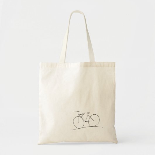 Fahrrad mit Kid-Seat Doodle Tote Beutel Tragetasche (Vorne)