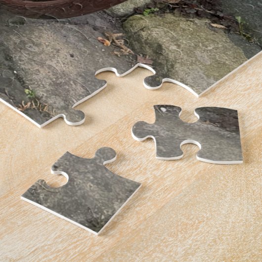 Fahrrad mit Körben von Blume in English Village Puzzle (Seite)