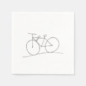 Fahrrad mit zwei Sitzplätzen Napkins Serviette (Vorderseite)
