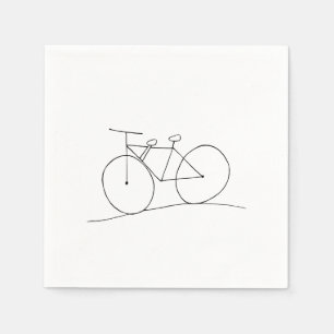 Fahrrad mit zwei Sitzplätzen Napkins Serviette