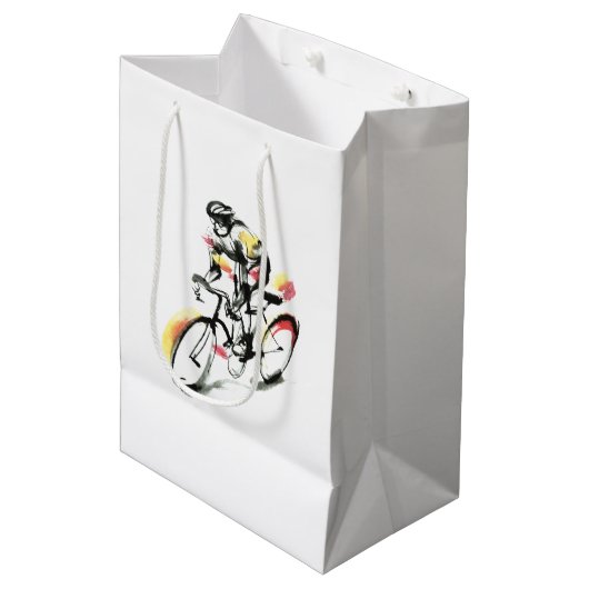 Fahrrad Mittlere Geschenktüte (Vorderseite Schrägansicht)