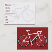 Fahrrad - mollig visitenkarte (Vorne/Hinten)