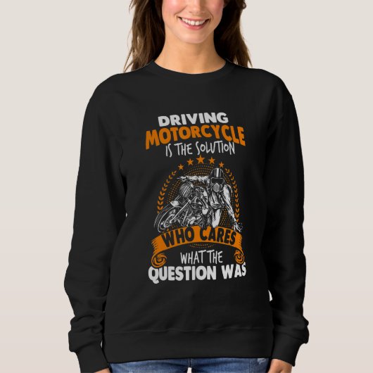 Fahrrad Motorrad Sweatshirt (Vorderseite)