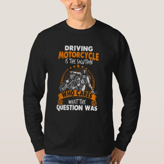 Fahrrad Motorrad T-Shirt (Vorderseite)