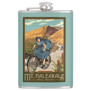 Fahrrad Mt. Haleakala reitet Hawaii Flachmann