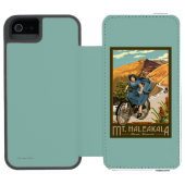 Fahrrad Mt. Haleakala reitet Hawaii Incipio iPhone Geldbeutel-Hülle (Folio Geöffnet)