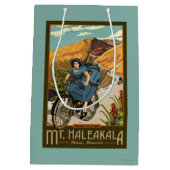 Fahrrad Mt. Haleakala reitet Hawaii Mittlere Geschenktüte (Rückseite)
