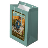 Fahrrad Mt. Haleakala reitet Hawaii Mittlere Geschenktüte (Rückseite Schrägansicht)