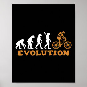 Fahrrad Mtb Zitate Mountainbike Radfahrer Evolutio Poster
