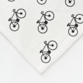 Fahrrad-Muster Fleecedecke (Ecke)
