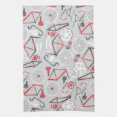 Fahrrad-Muster Handtuch (Vertikal)