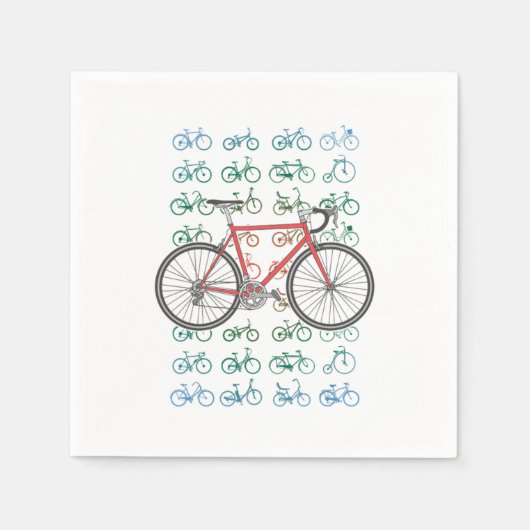 Fahrrad-Muster Radrennen MTB BMX Bike Gi Serviette (Vorderseite)