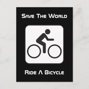 Fahrrad Negativ Postkarte