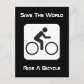 Fahrrad Negativ Postkarte (Vorderseite)