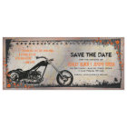 Fahrrad- oder Motorradhochzeit Sichern Sie das Dat