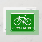 Fahrrad ohne Kriegsbedarf Postkarte (Vorne/Hinten)