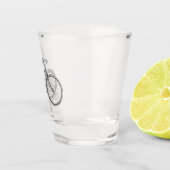 Fahrrad Oldtimer Schnapsglas (Rechts)