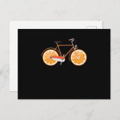 Fahrrad Orange Wheels Rad Rad Radfahren Gi Postkarte (Vorne/Hinten)