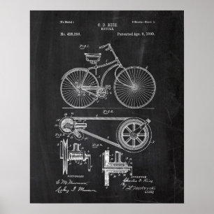 Fahrrad-Patent Poster