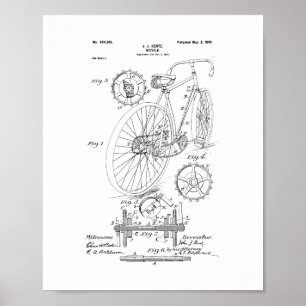 Fahrrad-Patent Poster