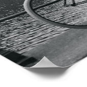 Fahrrad per Kanal Poster (Ecke)