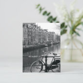 Fahrrad per Kanal Postkarte (Stehend Vorderseite)