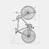 Fahrrad-Plan Fleecedecke (Vorderseite)
