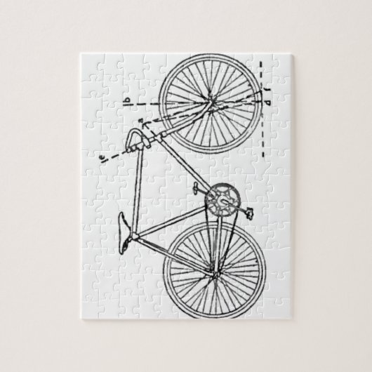 Fahrrad-Plan Puzzle (Vertikal)