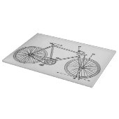 Fahrrad-Plan Schneidebrett (Ecke)