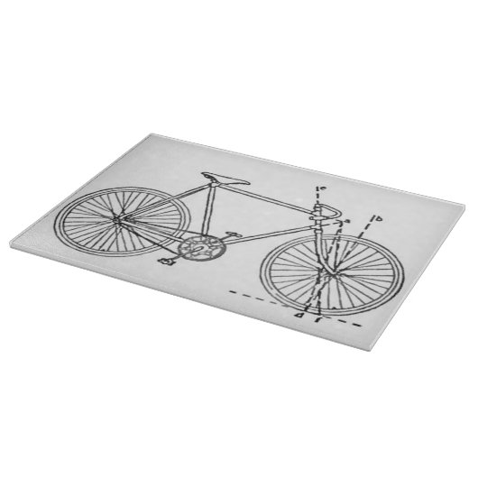 Fahrrad-Plan Schneidebrett (Ecke)