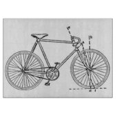 Fahrrad-Plan Schneidebrett (Vorderseite)