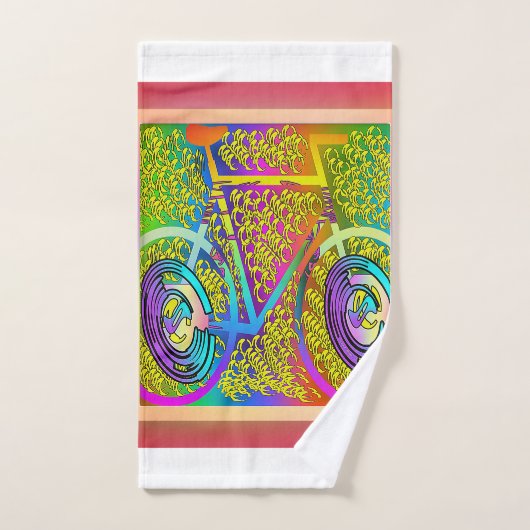 Fahrrad Poly Cotton Badhandtuch Set (Handtuch)